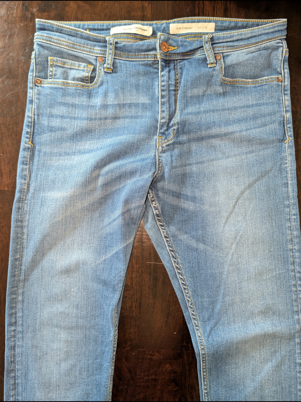 Pilcro Light Wash Straight Leg Jeans